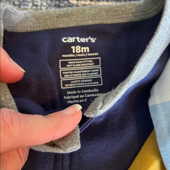 Cloud Island and Carter’s NWT Footie Pajamas. Size 18M. - Picture 4 of 11